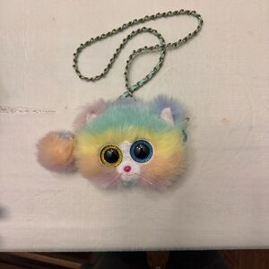 Ty Multicolor Cat Face Bag